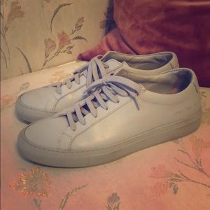 Grey common projects sneakers size 6